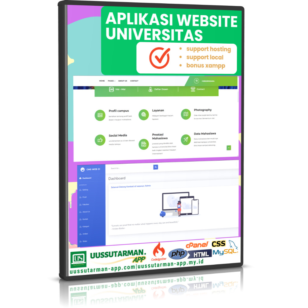 Aplikasi Website Profile Universitas ( Codeigniter )