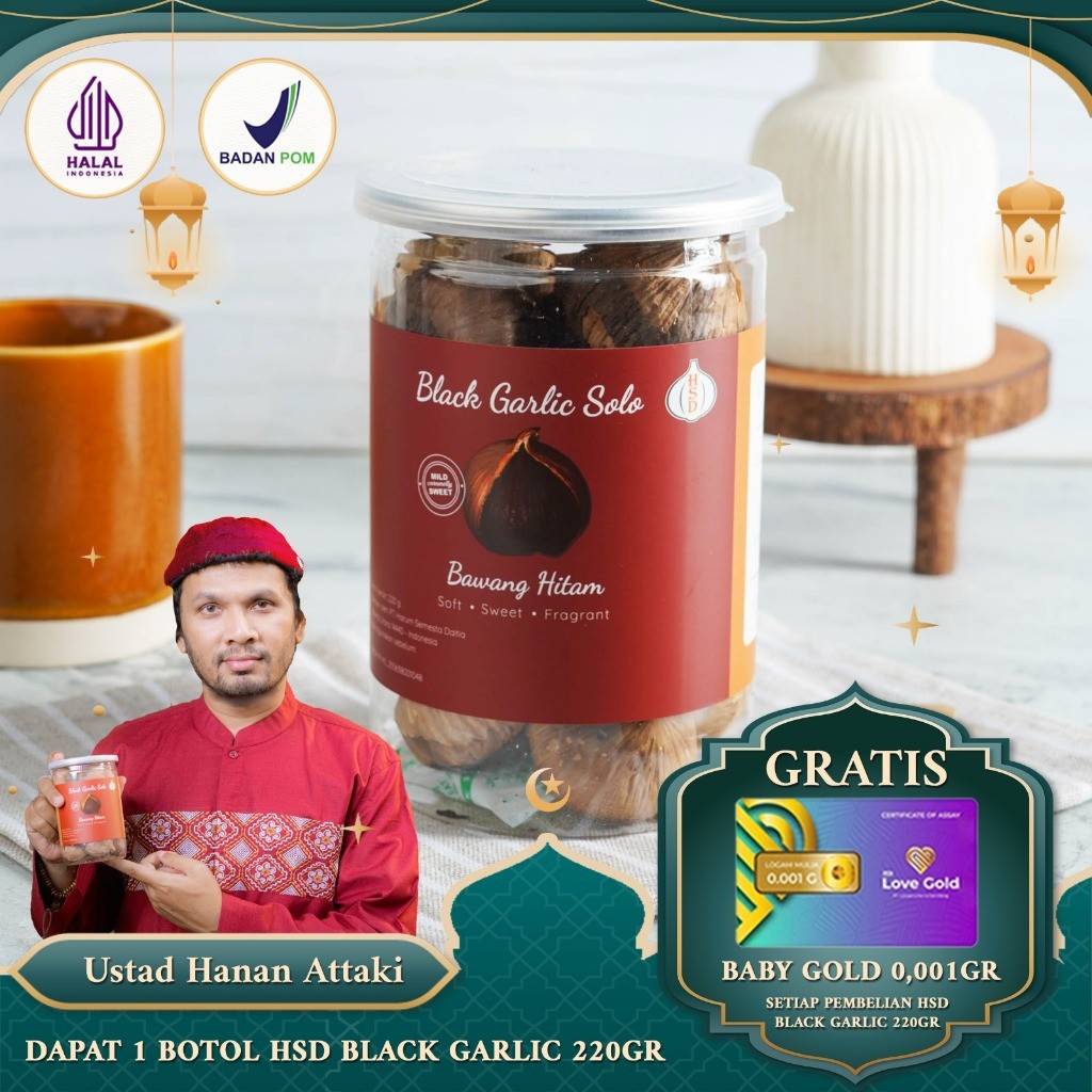 

[MS] HSD Black Garlic Solo ( Bawang Hitam Tunggal) 220 Gr