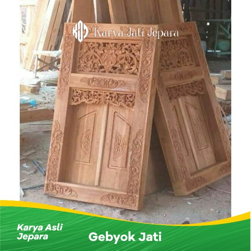 Jendela Gebyok Minimalis Modern Kayu Jati Ukir Jepara