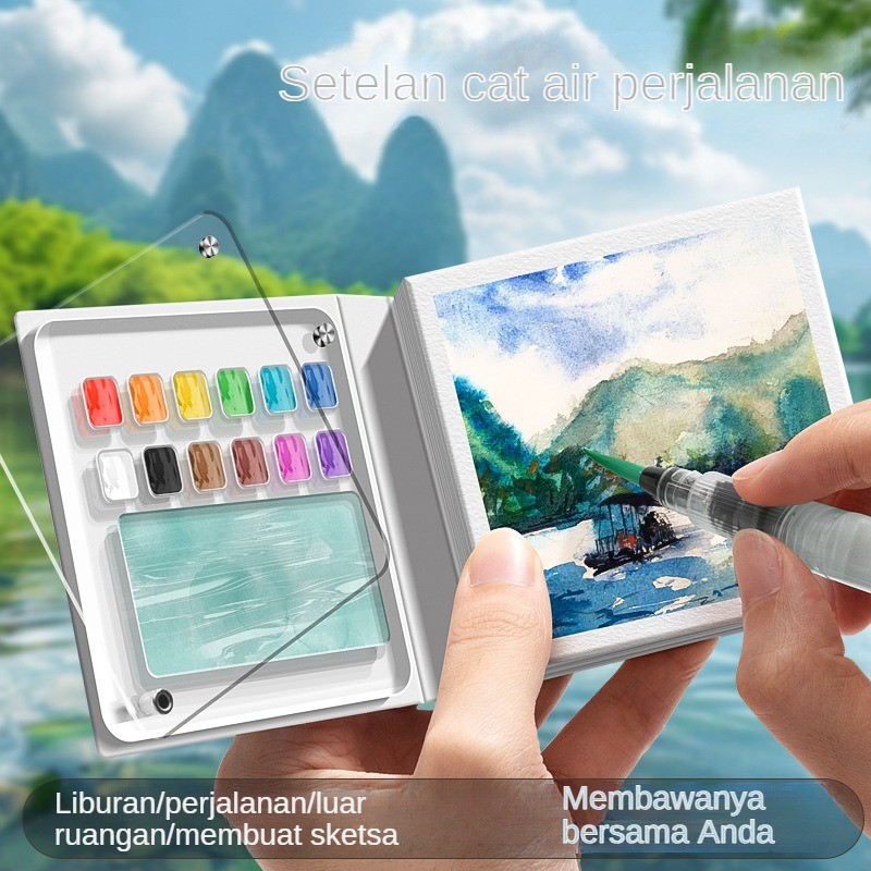 

Set Cat Air Mini/Portable Travel/Praktis Dibawa/Kualitas Artist Grade/Hadiah Kreatif