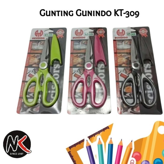 

Gunting Dapur Serbaguna Gunindo KT-309 + Tutup Kitchen Scissors Besar
