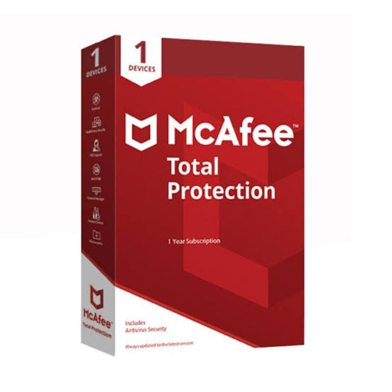 McAfee Total Protection - Original | Lisensi Key 25 Digit - Pakai Email Sendiri