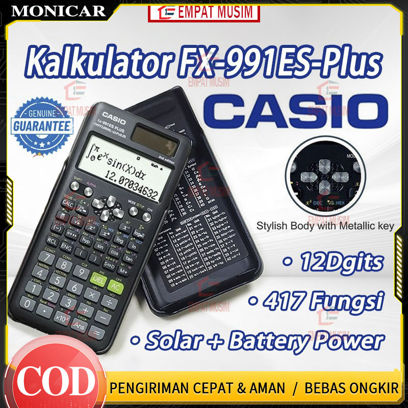 

Kalkulator Scientific Casio FX-991EX/FX-991ES PLUS Casio Original Kalkulator Calculator Scientific Kalkulator Ilmiah Kalkulator Sekolah Garansi Resmi 3 Tahun 2nd edition Kalkulator Casio Scientific Calculator Casio Scientific