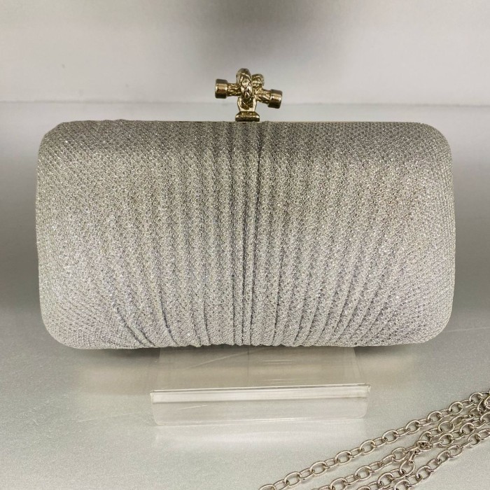 Tas Pesta Wanita / Party Clutch Mewah Cantik 091 - Putih