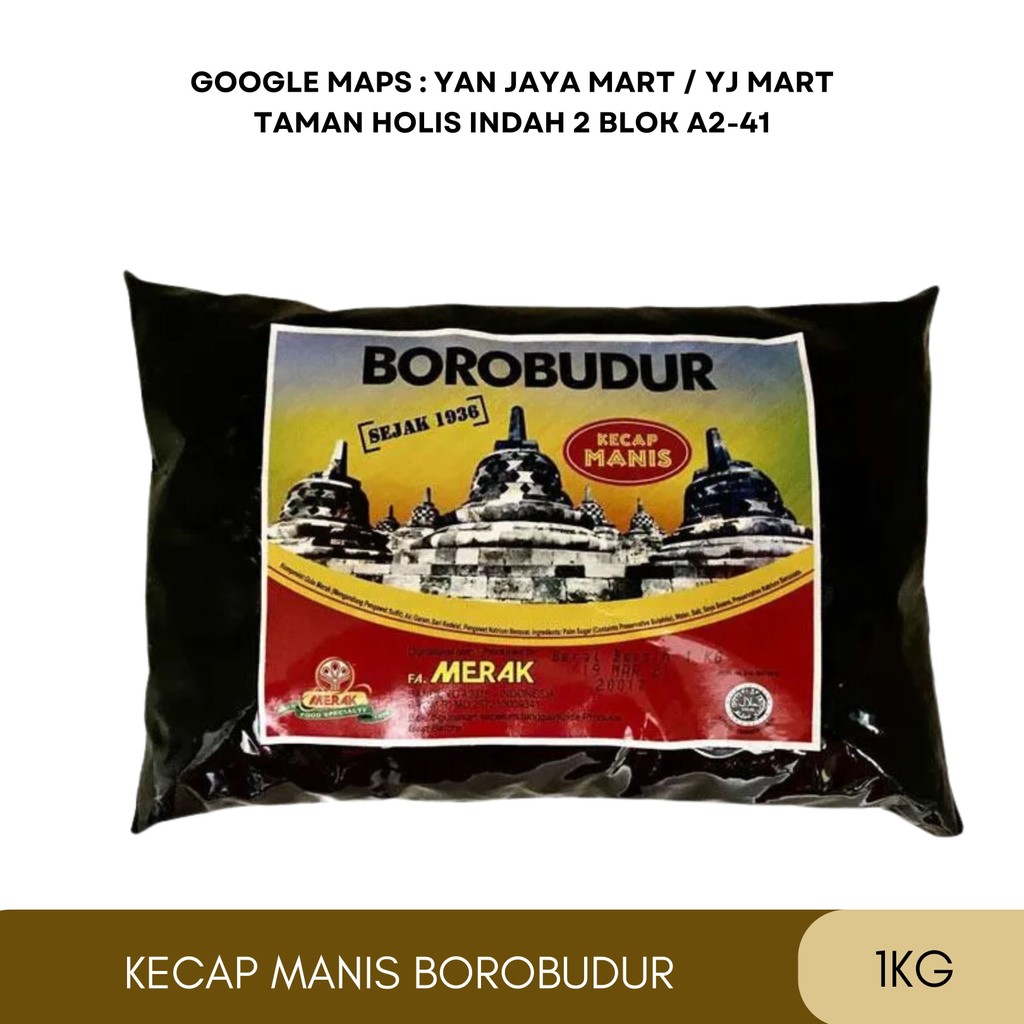 

Borobudur kecap manis Bantal/ kecap manis / kecap kedelai / kemasan 1kg