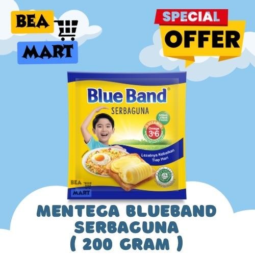 

Blueband Mentega Serbaguna Sachet 200gr | Blue Band Margarine Margarin Saset 200 gram