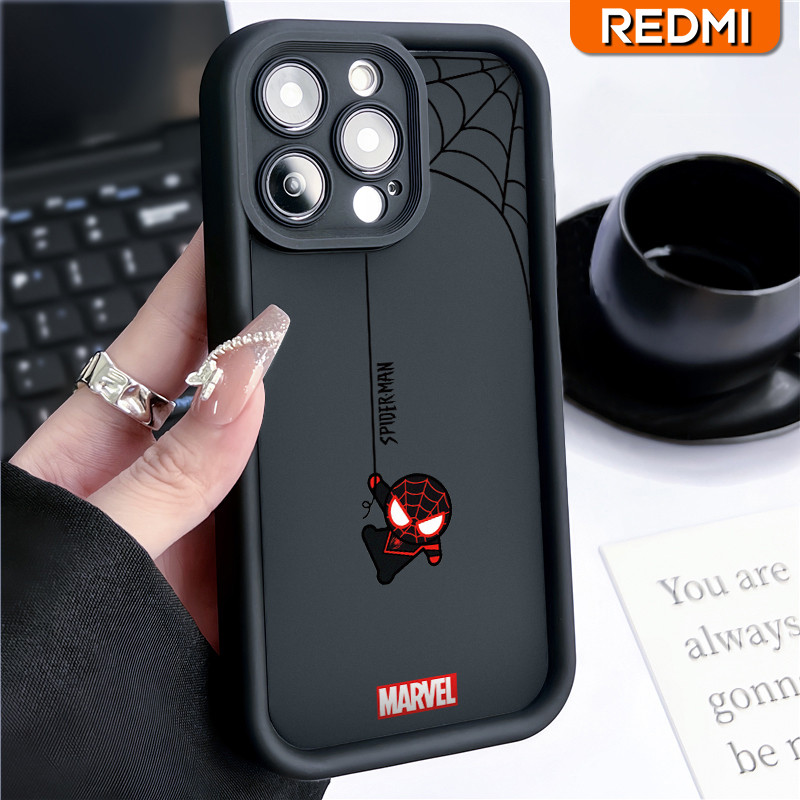 Unik Spider-Man Couple Silicone Case Redmi NOTE-12 9 11 13 10 Pro 8 REDMI-9C 9A 12C 10C A1 Xiaomi-PO