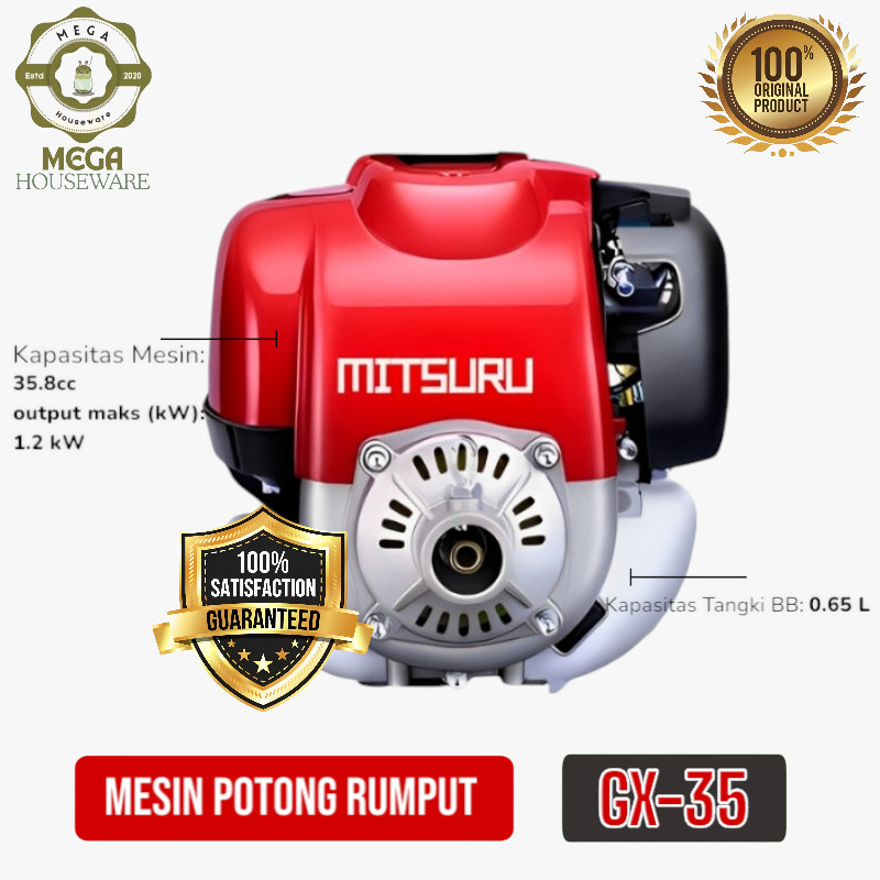 Mesin Potong Rumput 4 tak Brush Cutter Mesin Pemotong Rumput Bensin