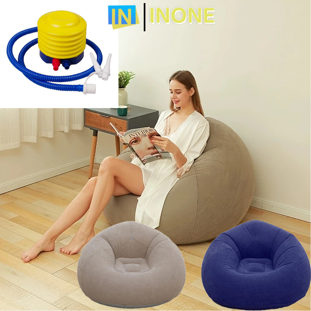 INONE - Sofa Santai Angin Empuk Bean Bag Indoor Outdoor Sofa Angin Beanbag Inflatable Sofa