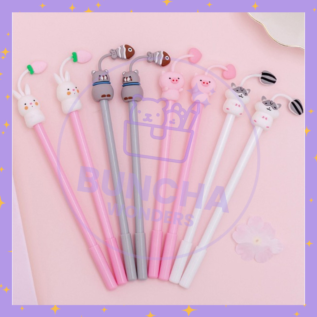 

BW COD PROMO - Pulpen Gel Karakter Binatang Pena Hewan Babi Kucing Lucu Gel Kulitas Import