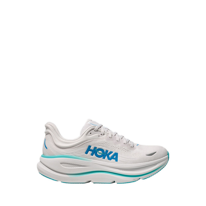 Hoka Bondi 9 Men's Running Shoes - White / Hoka Blue