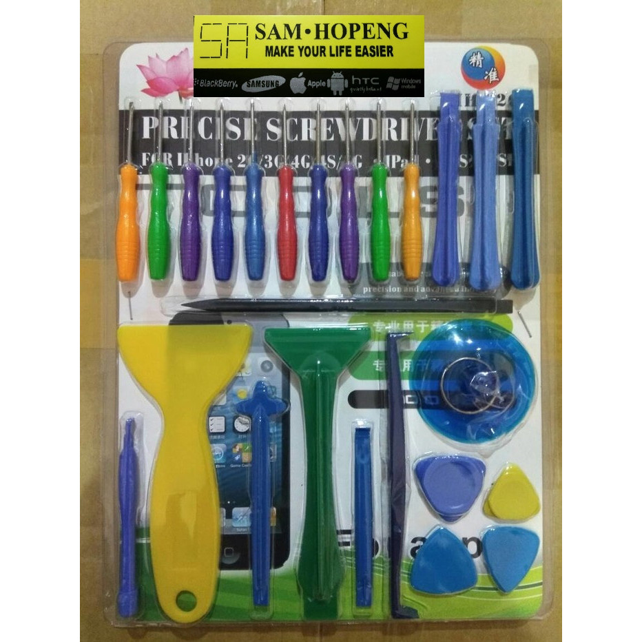 Sparepart And Tool Obeng Set HH - 026 Service Hp iPhone Asus Xiaomi Samsung Lenovo Oppo
