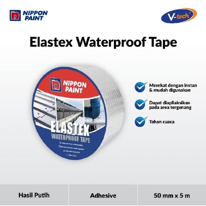 TAMBAL TALANG SENG ATAP GALVALUM FIBER ISOLASI LAKBAN ELASTEX TAPE