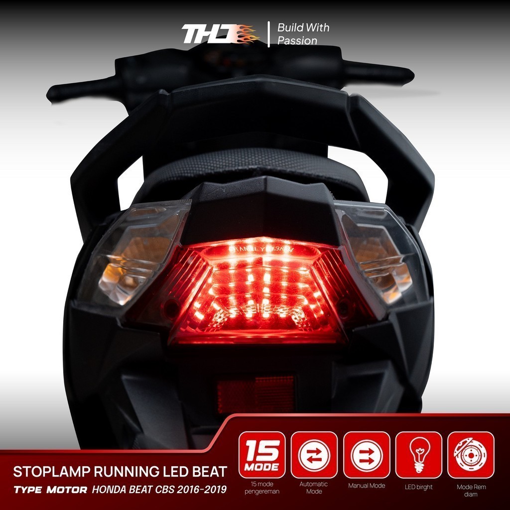 Thd Stoplamp Running Beat Deluxe Beat Fi Beat Street Beat Esp 2016 2019 2020 2024 15 Mode Otomatis
