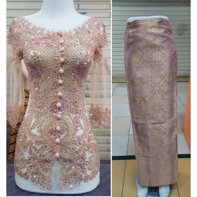 setelan payet rok songket/kebaya modern