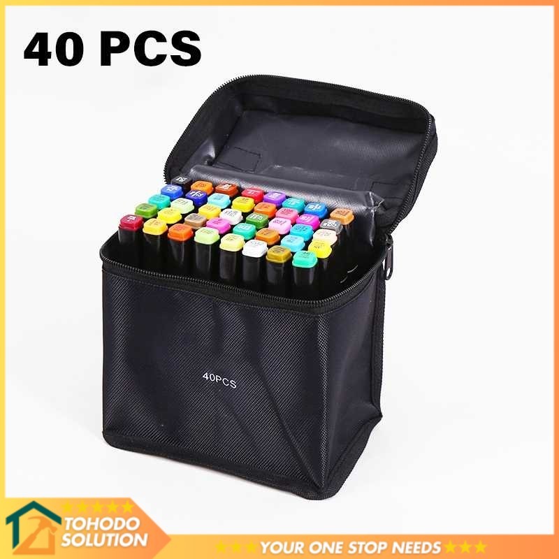 

Toddi Spidol Dual Side Fine Art Brush Art Marker Set 40 Warna - CY-006