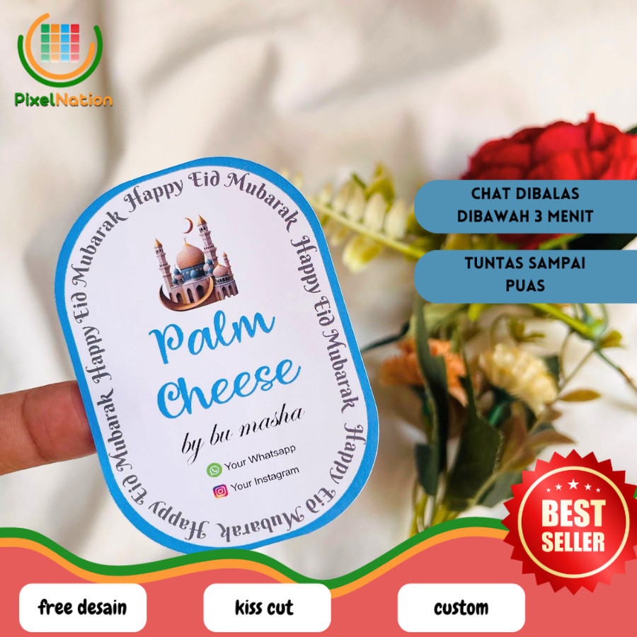 

PiNat CETAK STIKER LABEL TOPLES KUE KERING ELEGAN RAMADHAN IDUL FITRI MURAH SEHARI JADI CUSTOM OVAL