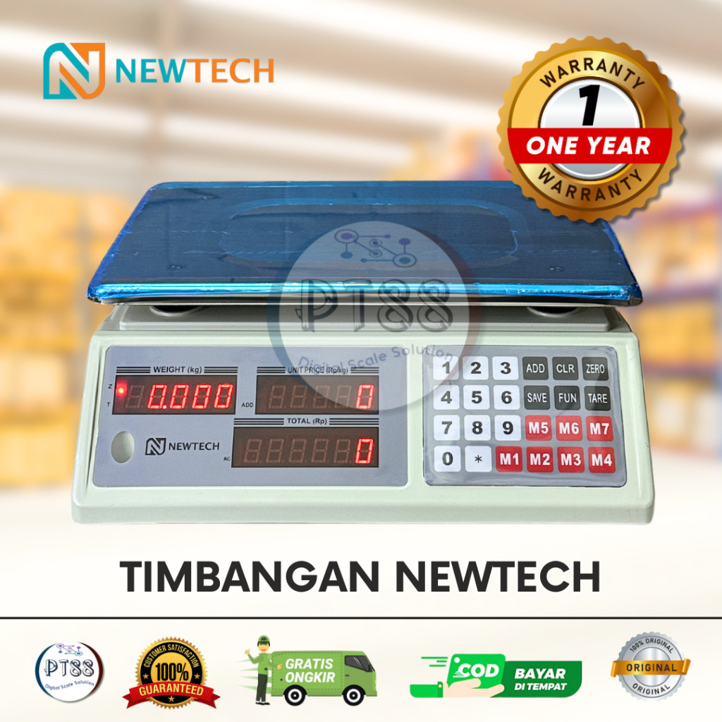Timbangan Digital 30kg/Timbangan Buah/Timbangan Laundry/Timbangan Sembako NEWTECH ACS-A 30kg Origina