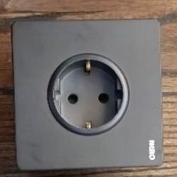 Stopkontak Nero x216vg Matte Black Stop Kontak Nero Casa X216VG-MB