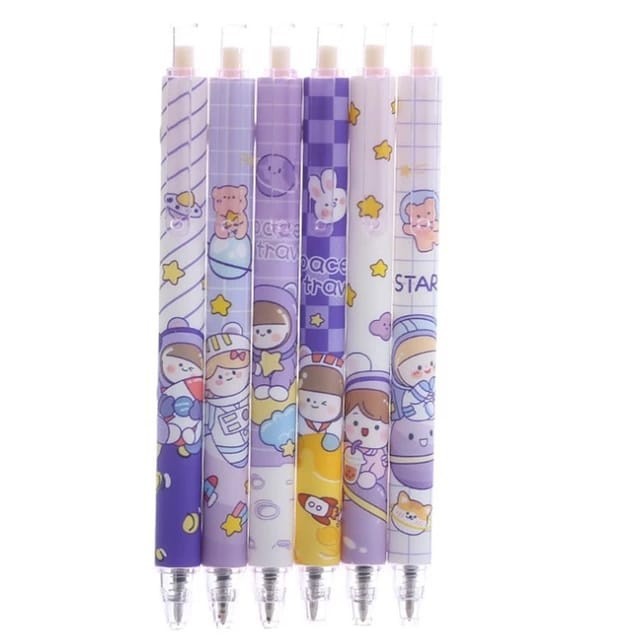

Pulpen Gel Motif Cartoon Pulpen Pelajar Dan Kantor Pena Lucu Purple Series Kawaii Gel Ink Pen 606