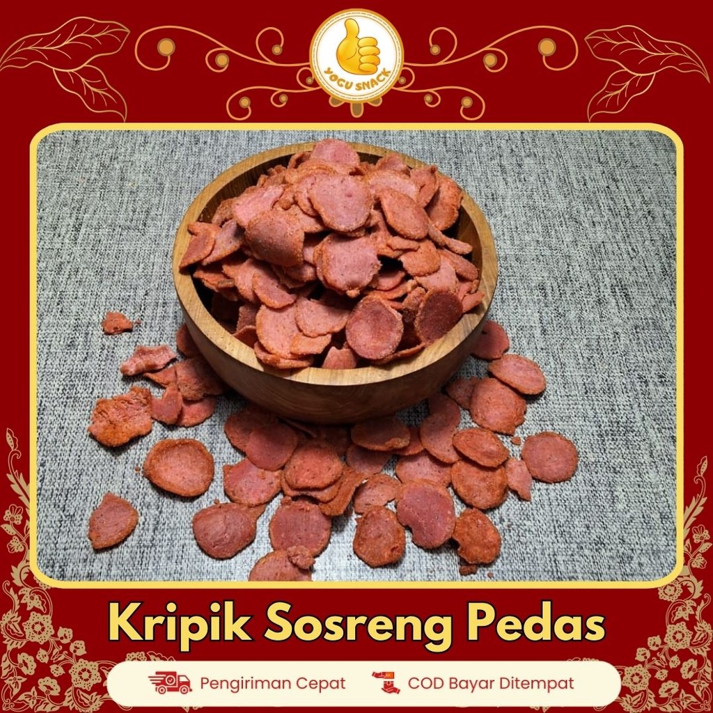 

Sosreng Sosis Goreng Koin Pedas Daun Jeruk / Nugget Koin Pedas Snack Gurih Lezat Kekinian Viral 500gr