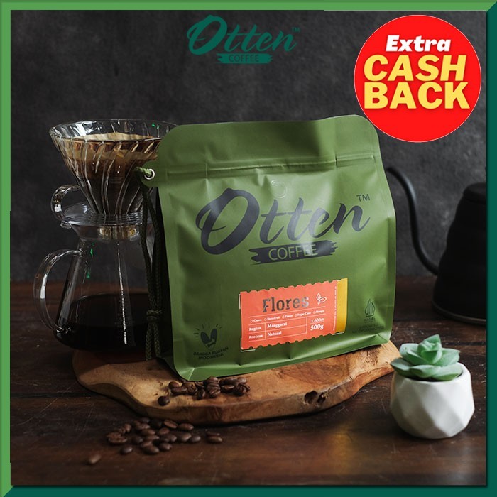 

Kopi Arabica Flores Manggarai Natural Process 500g - Otten Coffee - Wholebean