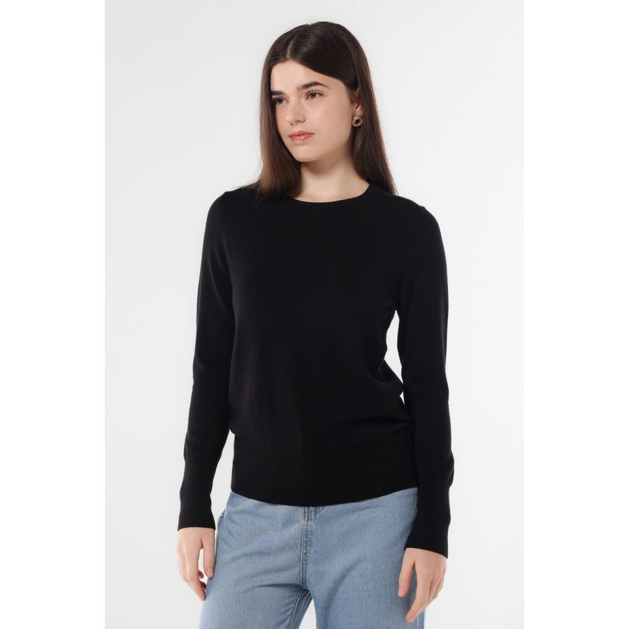 MINIMAL - Lamiere - Sweater Slim Fit Wanita - Black