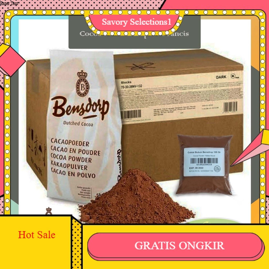 

【SAVORY】DISKON!! Cokelat Coklat Bubuk Bensdrop 100 Gram