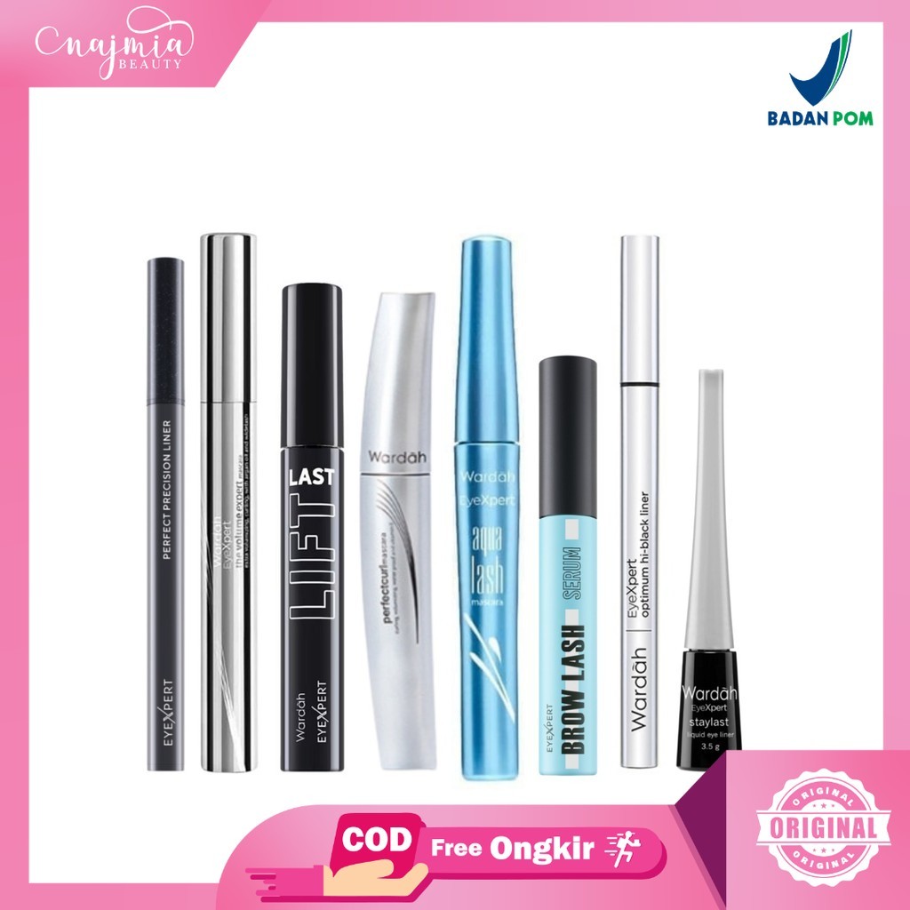 NAJMIA 3 - Wardah EyeXpert series / eyeliner / maskara / lash serum