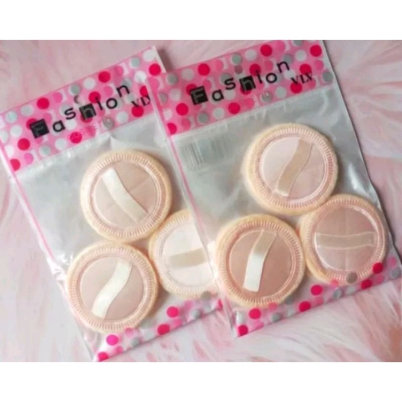 (GAT) SPONS BEDAK KERING ISI 3 / SPONS BEDAK TABUR BULAT / ALAT MAKE UP / SPONS BEDAK / MAKE UP AKSE
