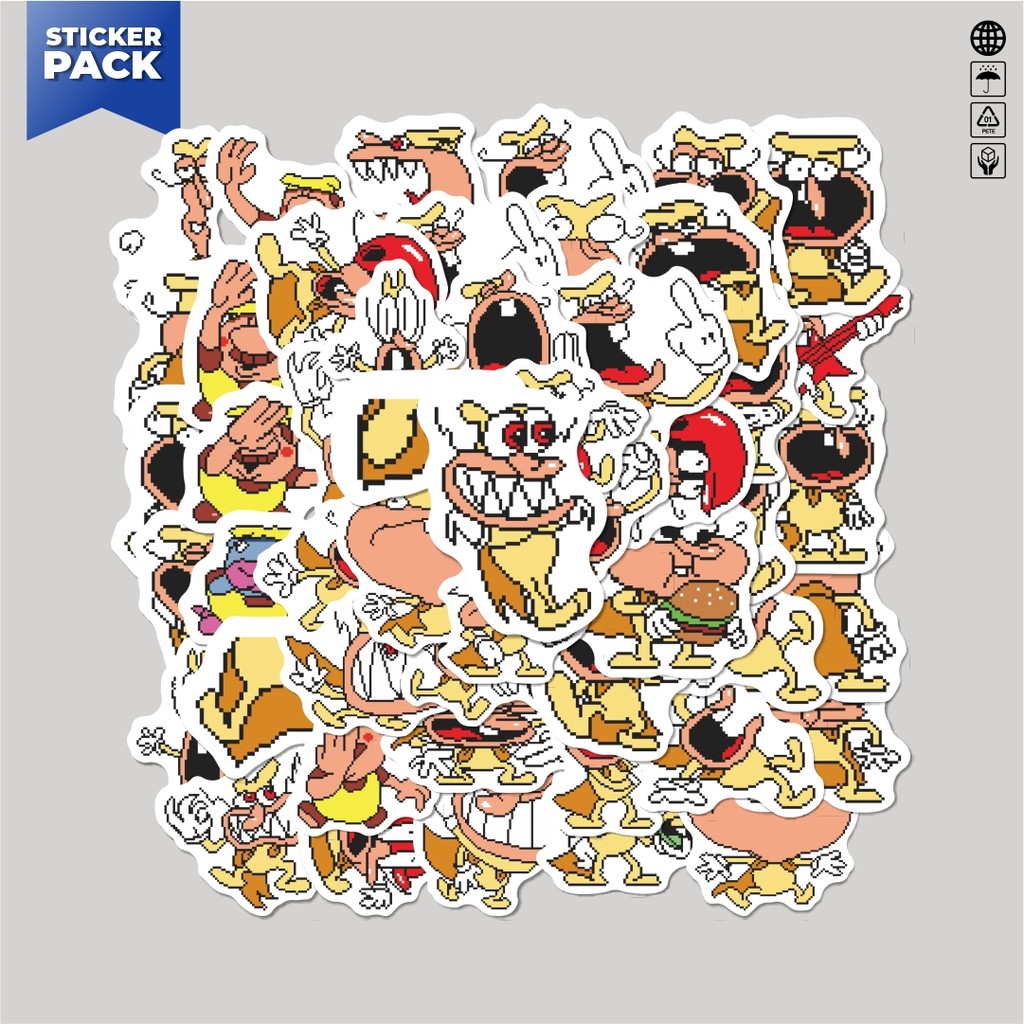 

[100PCS]Stiker Pack Stiker Pizza Tower V10 Aesthetic Vinyl Anti Air Dekorasi Sticker Laptop Buku Journal Koper Helm Casing HP Gitar Helm Skateboard