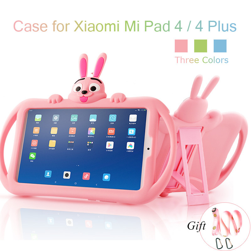 Kids Silicon Tablet Case for Xiaomi Mi Pad 4 plus 10.1 Soft Cute Cartoon Cover for Xiaomi Mipad 4 Pl