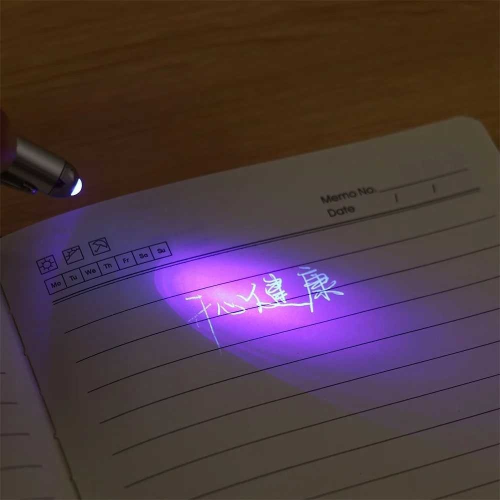 

AZKASTR Pena Tinta Invisible Magic Pen dengan UV Light - HY-0812