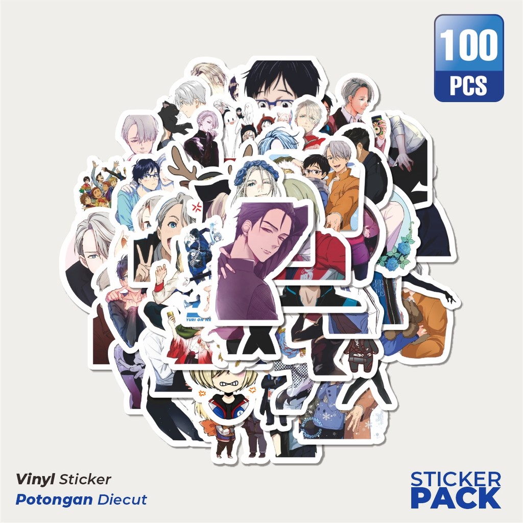 

Stiker Vinyl Stiker Anime Yuri On Ice Char Mix 1 Waterproof Aesthetic- Untuk Laptop, Motor, dan Helm - Paper Stationery Pack