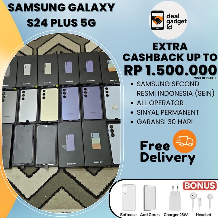 SEIN SAMSUNG GALAXY S24+ 5G 12/512GB 256GB | S23+ 8/512GB | S22+ 256GB 128GB Second Original