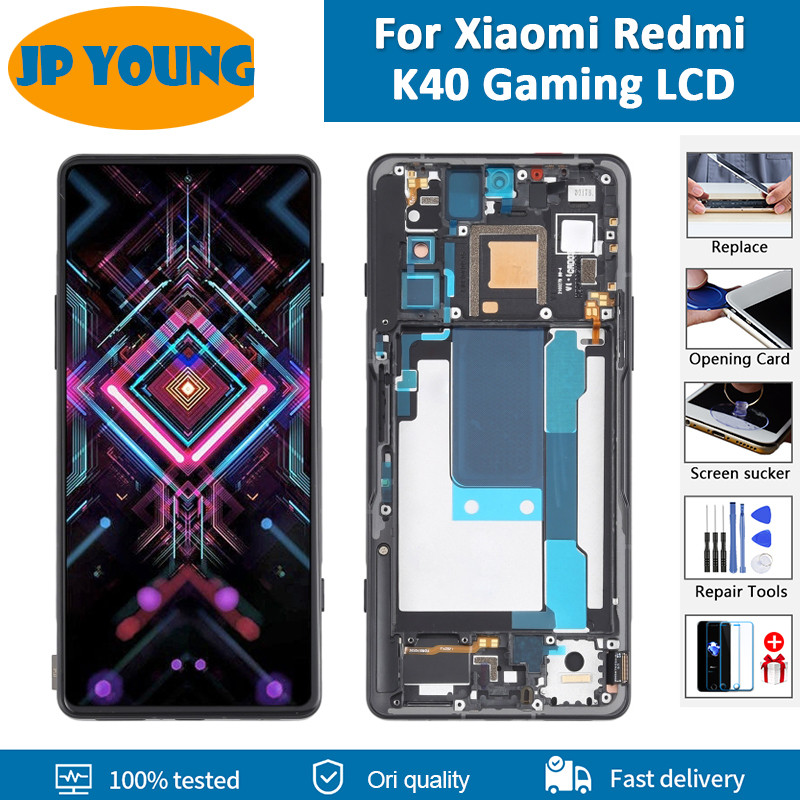 6.67" OLED For Xiaomi Redmi K40 Gaming LCD Display Touch Panel For redmi k40 Game Edition M2012K10C 