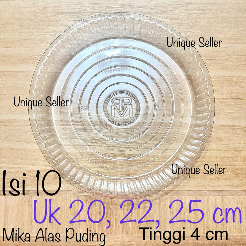 [Isi10] Mika Alas Puding BULAT 20x20 22x22 25x25 cm / Mika Alas Tatakan Kue Puding Bolu BULAT 20x20c