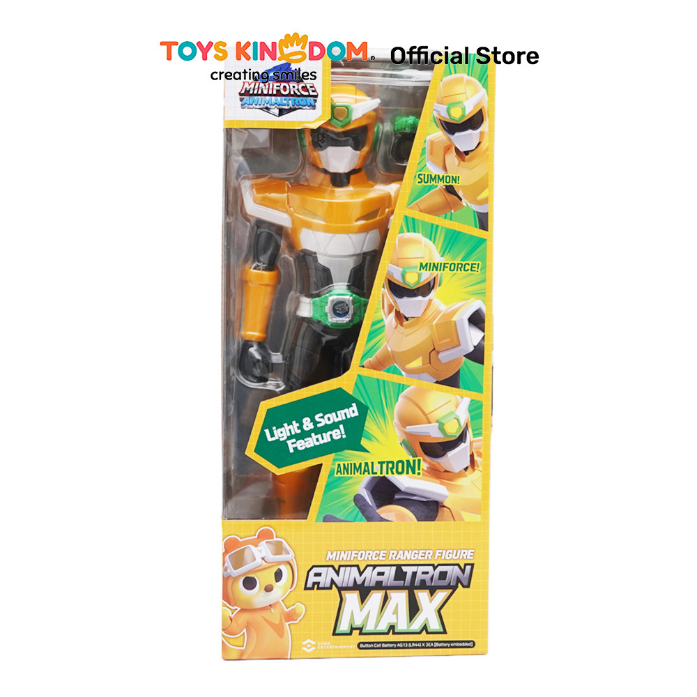Toys Kingdom Miniforce Action Figure Animaltoron Max Big S4 Action Figur Mainan Koleksi Hero Miniatu