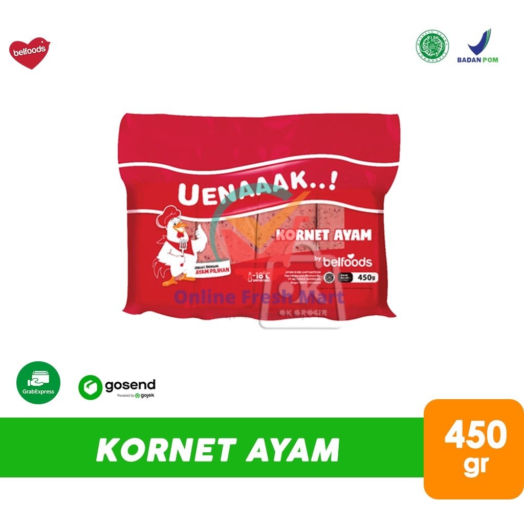 

Kornet Ayam Belfoods Uenaaak 450gr (KHUSUS INSTANT) - Online Fresh Mart Denpasar