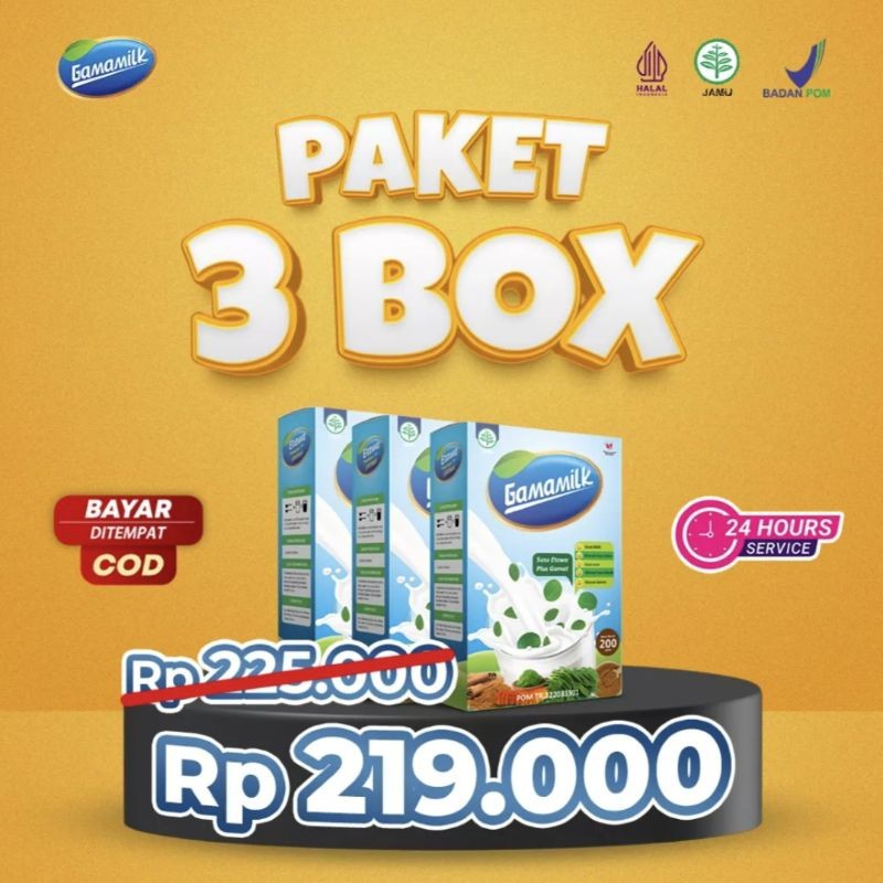 

(ISI 3 BOX) Gamamilk Susu Etawa Atasi Nyeri Sendi dan Tulang