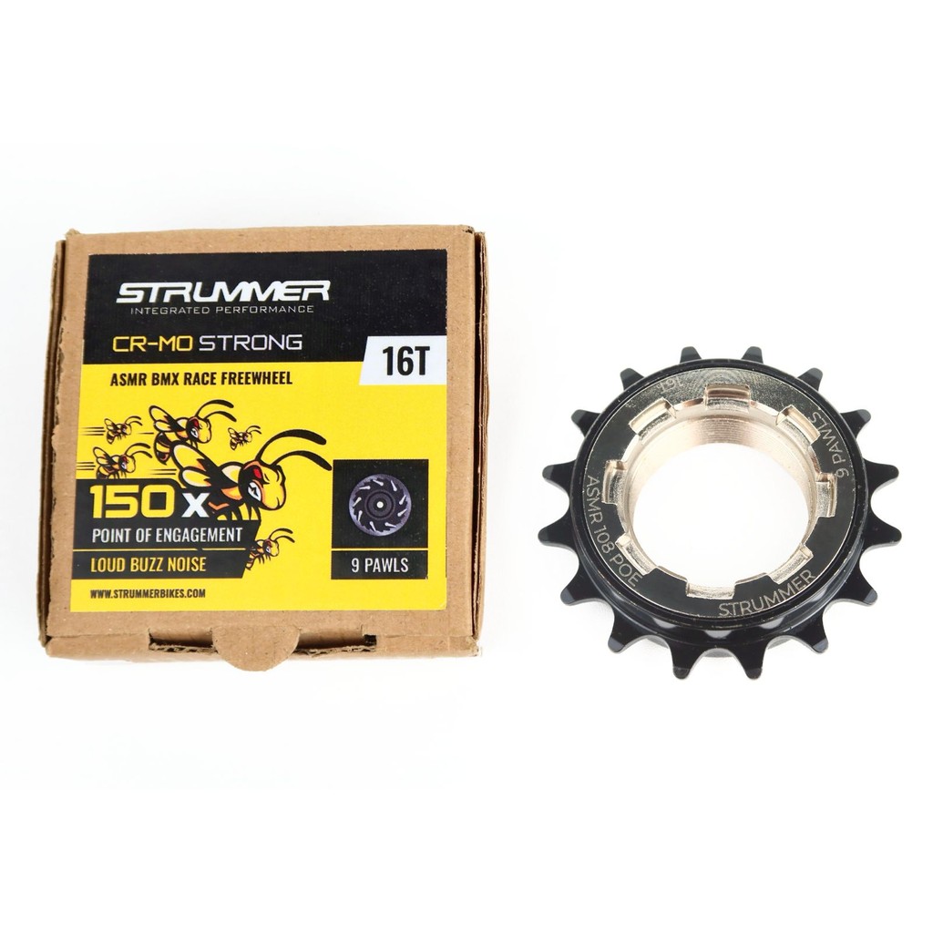 Freewheel Strummer ASMR 16T 1 Single Speed 9 Pawl 108 POE 16 T Gear Belakang Sepeda BMX Mini Free Wh