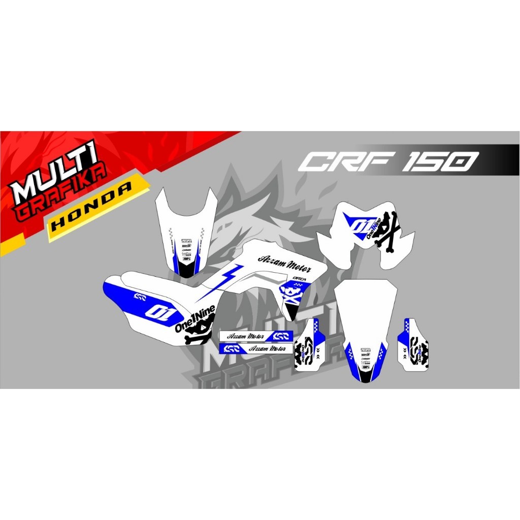 Stiker Sticker Decal Motor CRF 150 UNGU Full Body 070524 LDJ 01