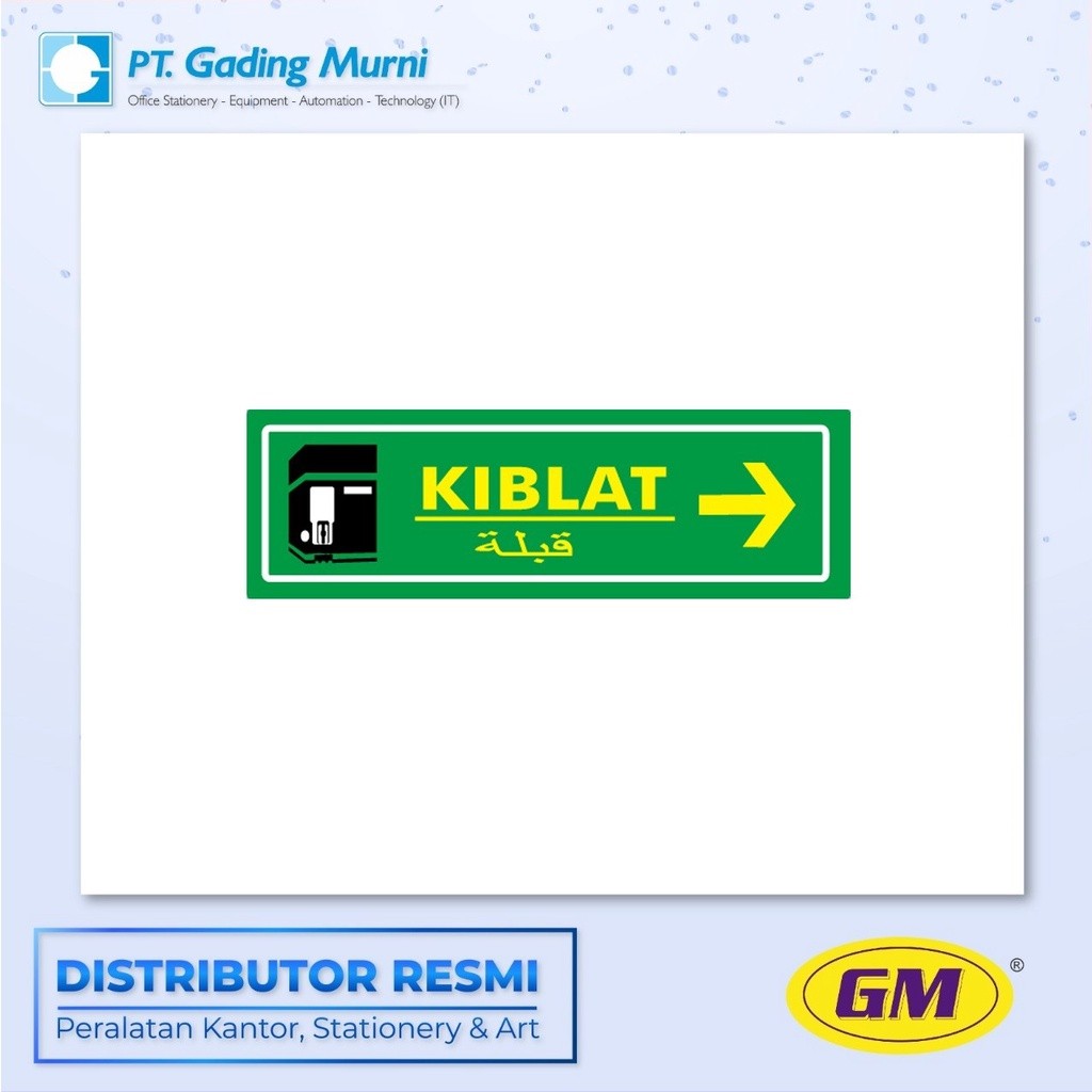 

GM LABEL BESAR LB 407 WARNA KIBLAT KANAN