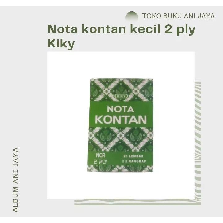 

KIKI NOTA KONTAN KECIL 2 PLY (PER PCS)