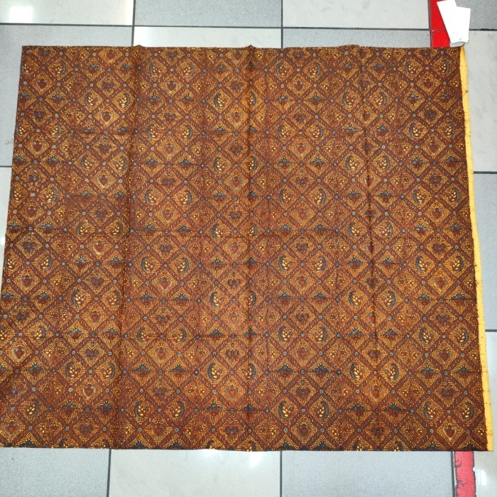 kain batik tulis motif sidomukti sogan ganes khas solo asli