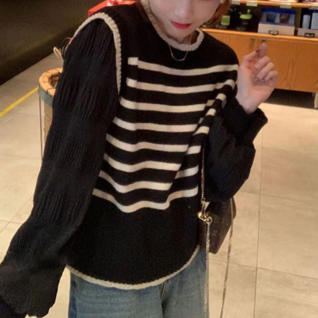 MAOMAO Ashana Sweater Knit Rajut Atasan Wanita Lengan Panjang Balon Ootd Korean Style