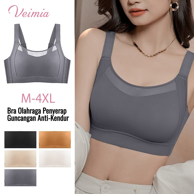 【Pengiriman 24 Jam/COD】[Payudara Besar Terlihat Kecil Bra] Bra Olahraga Wanita/Bra Olahraga Untuk Me