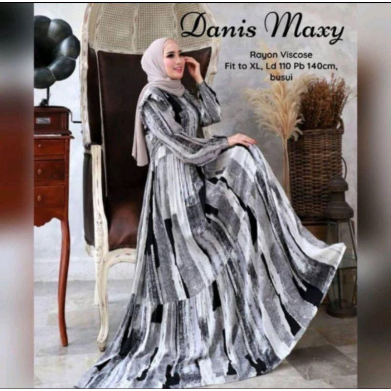 Gamis Drees Wanita Remaja Muslim Rayon Viscose Motif Kekinian Busui Terbaru 2025