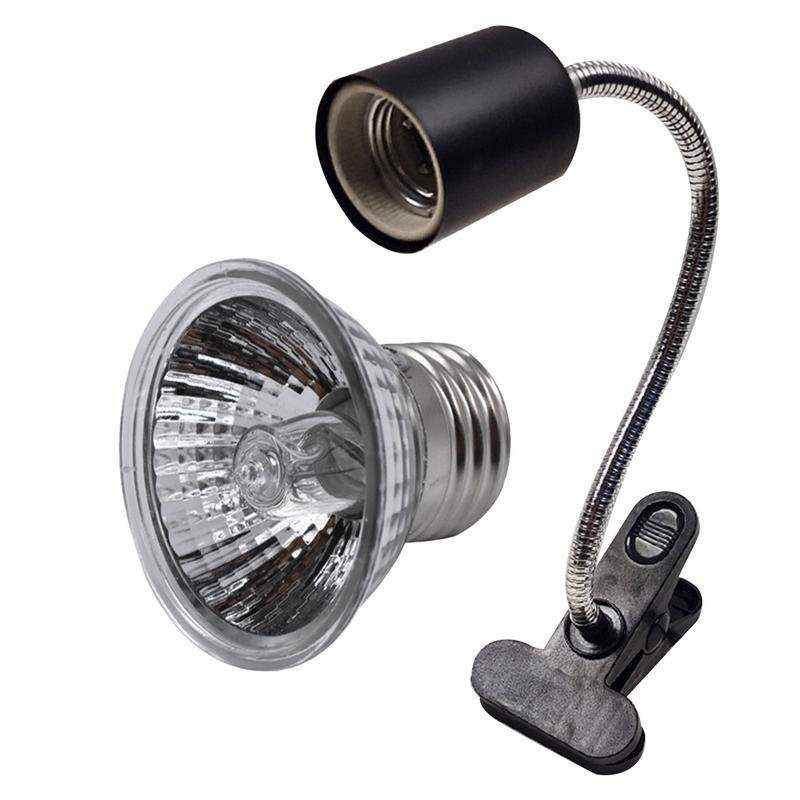 220V Habitat Light Lamp Basking Heat Bulb For Reptiles Turtle Heat Lamp Heat Bulb Lamp Clip on Beard