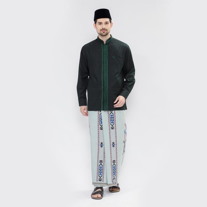 Sarung BHS Infinity Silver Motif V32 EKB Biru Muda